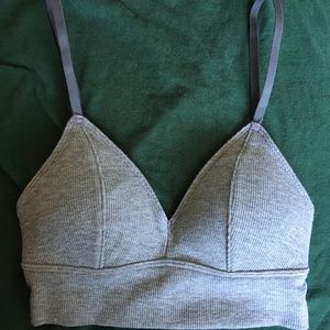 Gilly Hicks ribbed longline triangle bralette